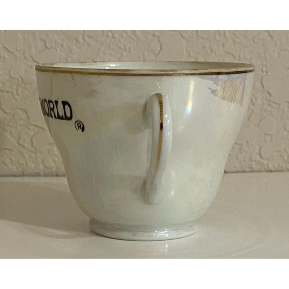 Vintage Astroworld Teacup & Saucer Houston Texas Six Flags Souvenir Cyclone - Picture 2 of 8